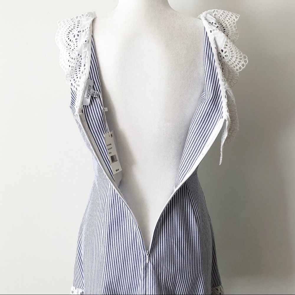 Lucy Paris | Striped Eyelet Trim Dress *NWT* - Picture 9 of 15